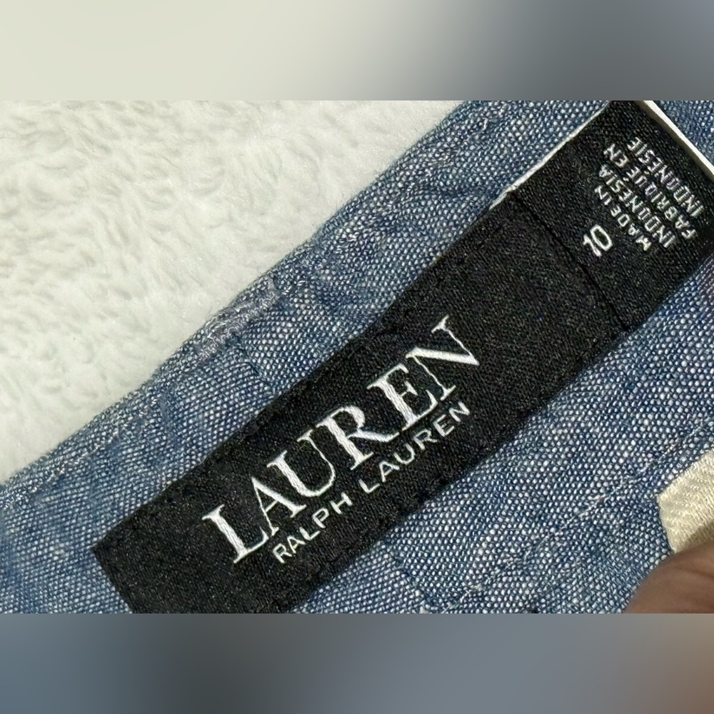 Lauren Ralph Lauren, Chambray Trousers - Picture 7 of 14